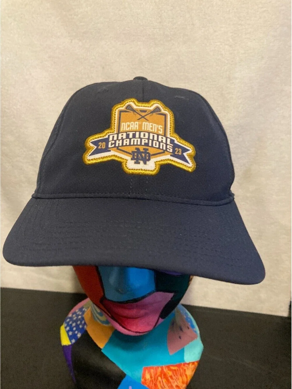 Ahead Notre Dame 2023 Ncaa Men's National Champions Adjustable Baseball Cap